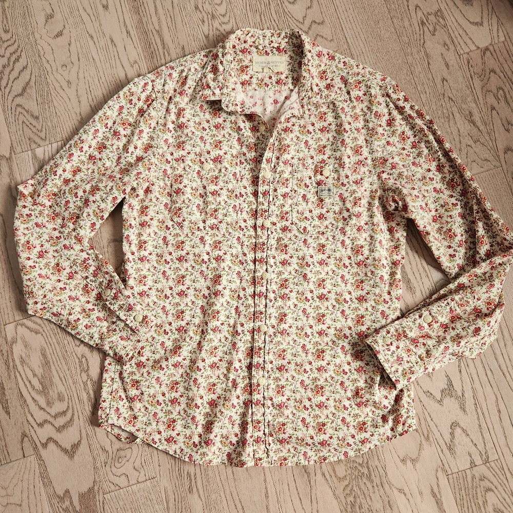 Denim& Supply Ralph Lauren Floral Men's Shirt Medium